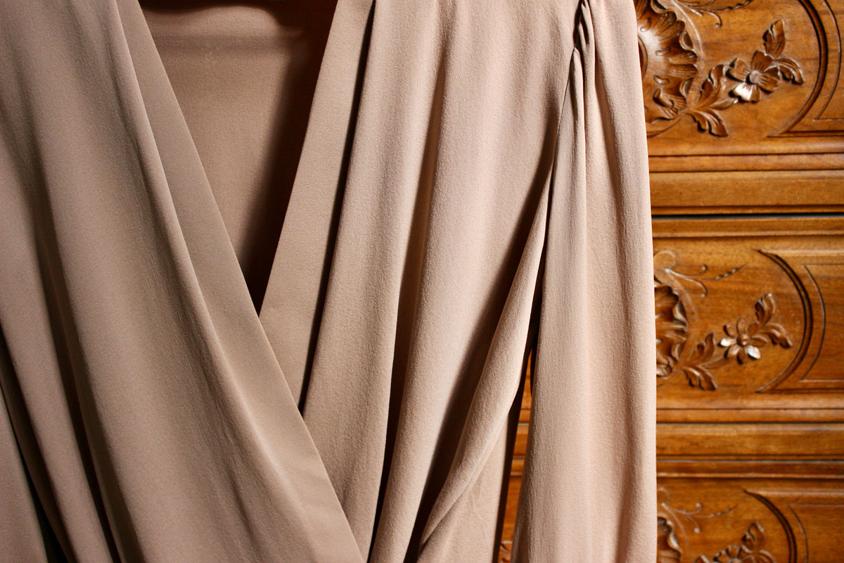 OLYMPIA - Draped silk blouse