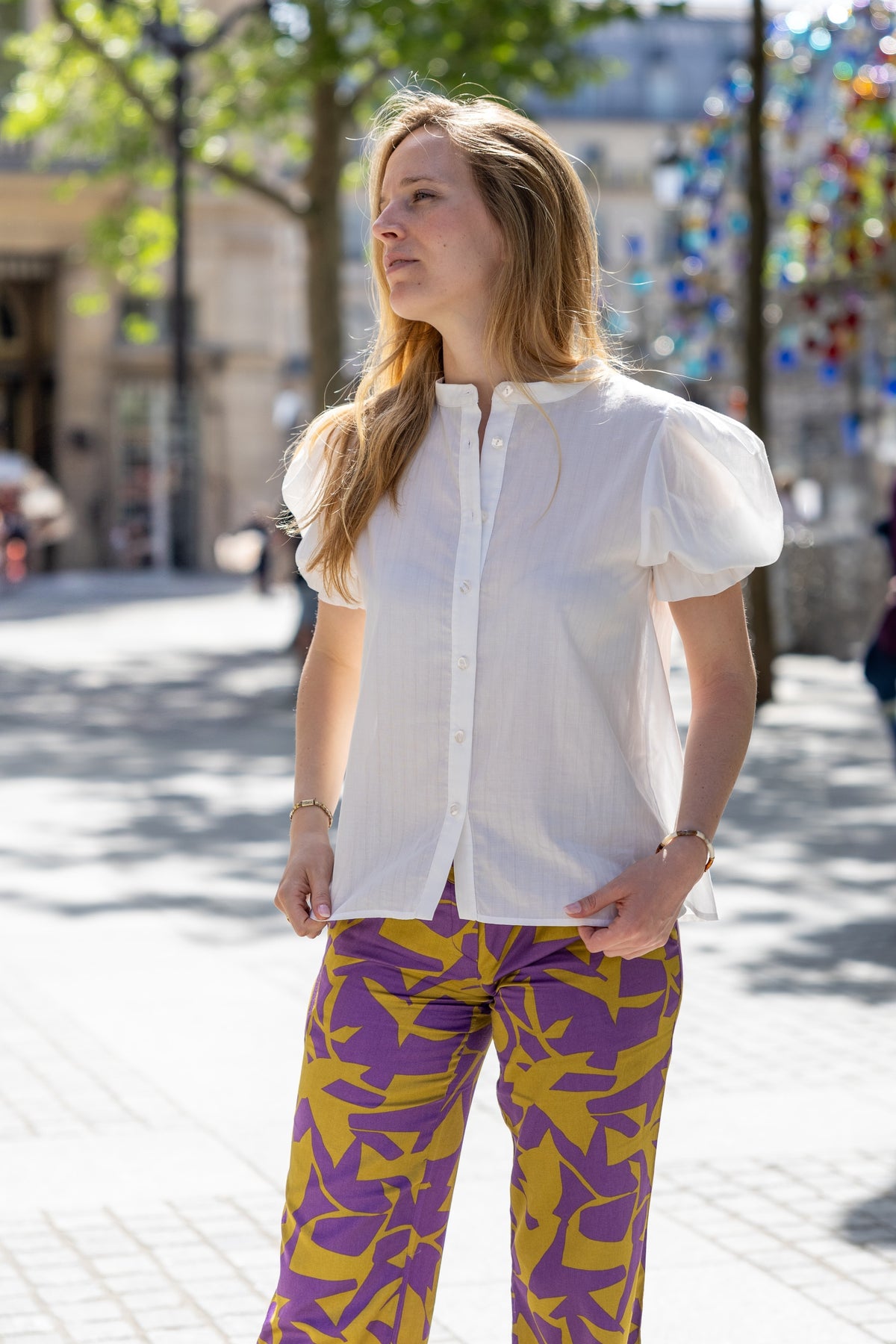 LE CHEMISIER CLEO BLANC