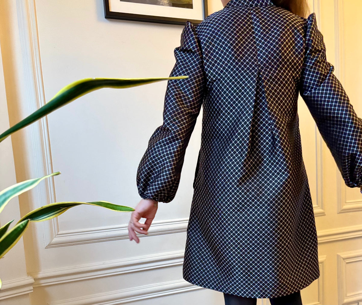 LA ROBE HERMINE JACQUARD NOIR